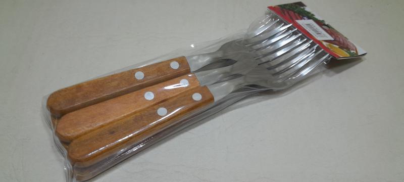 TENEDOR M/MADERA X 6 UNID