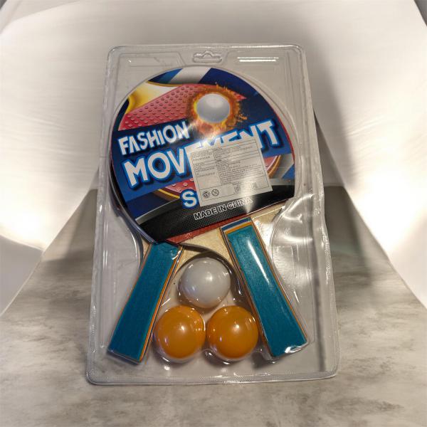 PALETA PING PONG C/3 PELOTAS EN BLISTER